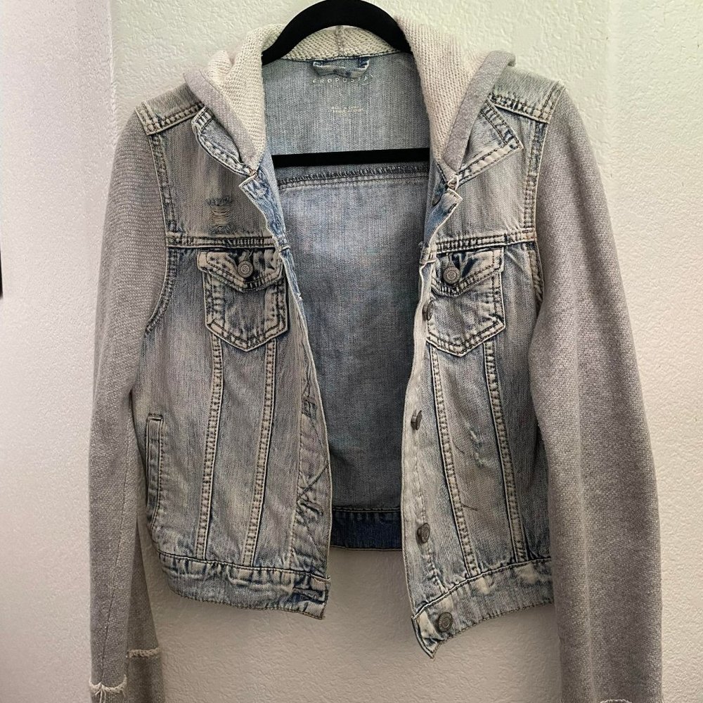 Aeropostale Jean Jacket with Hoodie